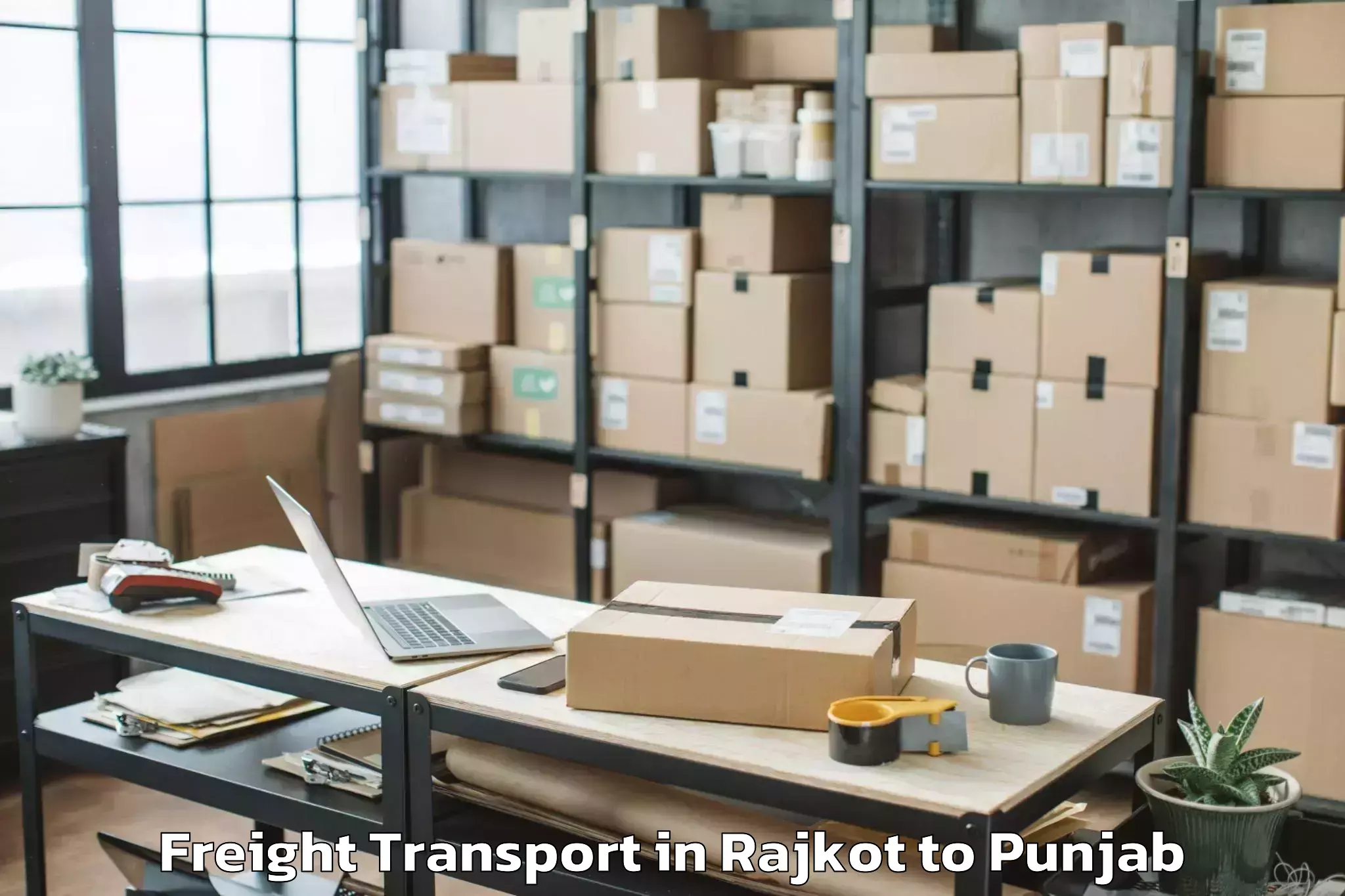 Affordable Rajkot to Talwara Freight Transport